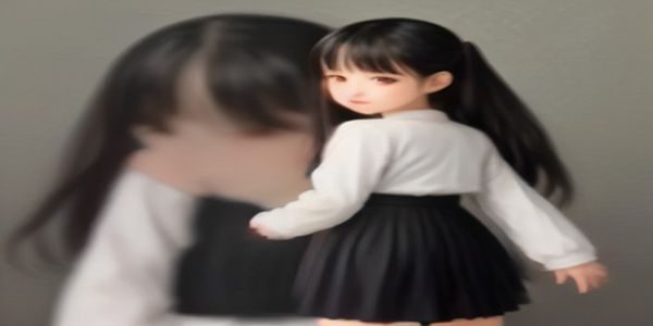 古风汉服女子弹奏古筝，绿植环绕意境清雅
