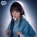 歌曲宝官网资深作者陈默坐在音乐工作室调音台前，手拿耳机，背景有录音设备，专注神情